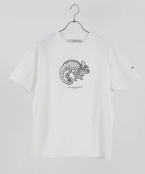 CALL&RESPONSE(コールアンドレスポンス)の「mt7580-プリント半袖TEE-ジオメトリック カメレオン(Tシャツ/カットソー・メンズ・ブラック/ホワイト・1/5/2/4)」の5枚目の写真