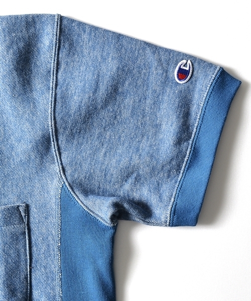 Champion(チャンピオン)の「Champion(チャンピオン)×SHIPS AUTHENTIC: 別注 リバースウィーブ ポケット/クルーネック ショートスリーブ/スウェット■(スウェット・メンズ・ホワイト/ライトブルー/ブルー/ヘザ-グレー・SMALL/MEDIUM/LARGE)」の15枚目の写真