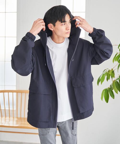 coen（コーエン）の「リップストップマウンテンパーカー（マウンテンパーカー・メンズ・ブラック/ネイビー・SMALL/MEDIUM/LARGE/X-LARGE）」の5枚目の写真