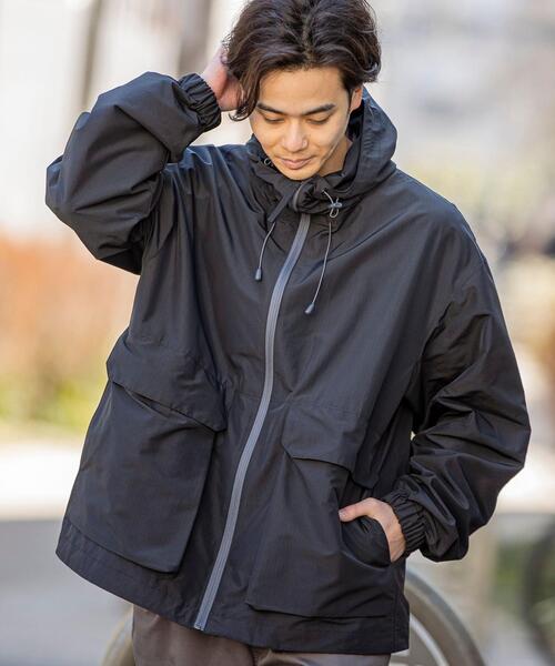 coen（コーエン）の「リップストップマウンテンパーカー（マウンテンパーカー・メンズ・ブラック/ネイビー・SMALL/MEDIUM/LARGE/X-LARGE）」の6枚目の写真