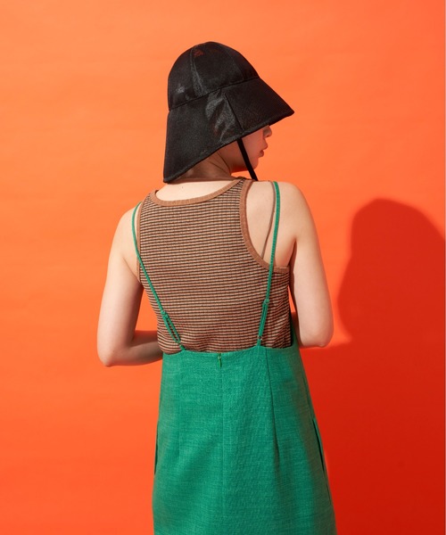 Aunt Marie's（アントマリーズ）の「Iラインキャミワンピース（ワンピース・レディース・チャコールグレー/グリーン/アイボリー・FREE）」の10枚目の写真