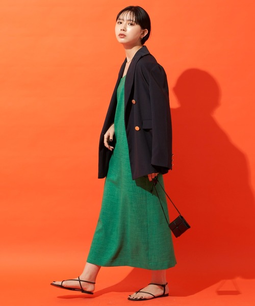 Aunt Marie's（アントマリーズ）の「Iラインキャミワンピース（ワンピース・レディース・チャコールグレー/グリーン/アイボリー・FREE）」の17枚目の写真