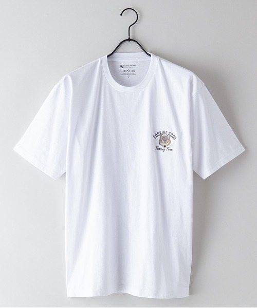 Blue Standard (ブルースタンダード)の「【BLUE STANDARD/ブルースタンダード】汗染みの目立ちにくいTシャツ ZEROSTAIN アニマルワンポイント刺繍Tシャツ(Tシャツ/カットソー・メンズ・チャコールグレー/ブルー/ホワイト/その他1/その他2/オリーブ/ピンク系その他/ホワイト系その他・X-LARGE/LARGE/SMALL/MEDIUM)」の8枚目の写真