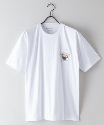 【BLUE STANDARD/ブルースタンダード】汗染みの目立ちにくいTシャツ ZEROSTAIN アニマルワンポイント刺繍Tシャツ
