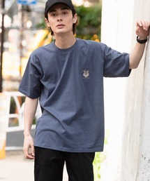 【BLUE STANDARD/ブルースタンダード】汗染みの目立ちにくいTシャツ ZEROSTAIN アニマルワンポイント刺繍Ｔシャツ