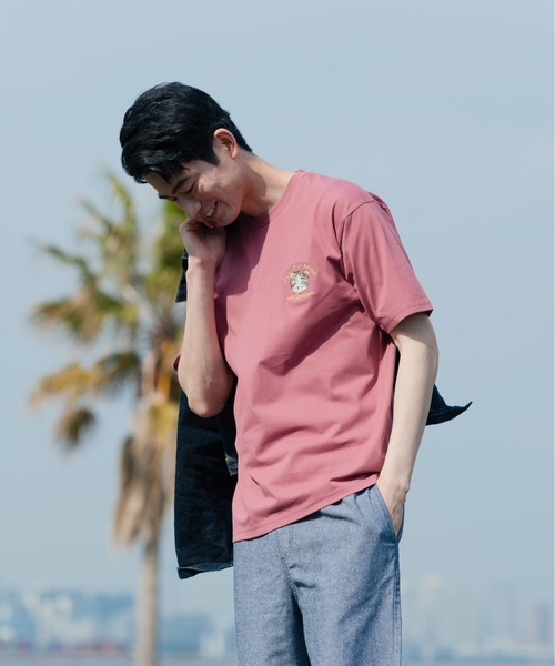 Blue Standard (ブルースタンダード)の「【BLUE STANDARD/ブルースタンダード】汗染みの目立ちにくいTシャツ ZEROSTAIN アニマルワンポイント刺繍Tシャツ(Tシャツ/カットソー・メンズ・チャコールグレー/ブルー/ホワイト/その他1/その他2/オリーブ/ピンク系その他/ホワイト系その他・X-LARGE/LARGE/SMALL/MEDIUM)」の19枚目の写真