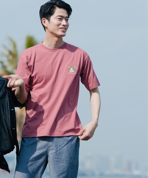 Blue Standard (ブルースタンダード)の「【BLUE STANDARD/ブルースタンダード】汗染みの目立ちにくいTシャツ ZEROSTAIN アニマルワンポイント刺繍Tシャツ(Tシャツ/カットソー・メンズ・チャコールグレー/ブルー/ホワイト/その他1/その他2/オリーブ/ピンク系その他/ホワイト系その他・X-LARGE/LARGE/SMALL/MEDIUM)」の20枚目の写真