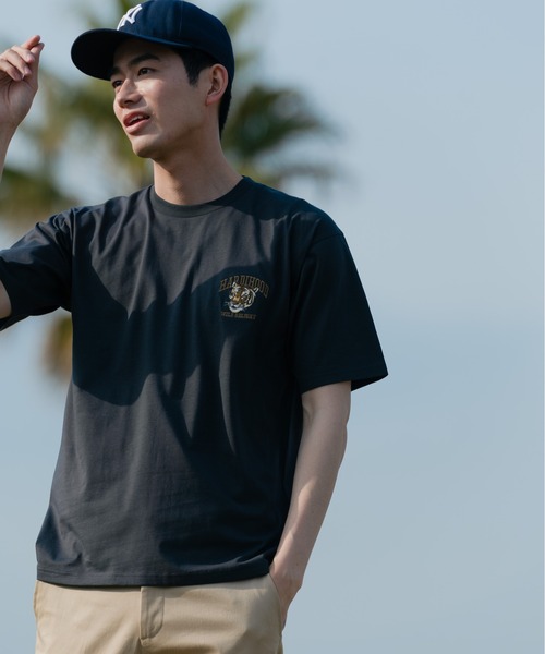 Blue Standard (ブルースタンダード)の「【BLUE STANDARD/ブルースタンダード】汗染みの目立ちにくいTシャツ ZEROSTAIN アニマルワンポイント刺繍Tシャツ(Tシャツ/カットソー・メンズ・チャコールグレー/ブルー/ホワイト/その他1/その他2/オリーブ/ピンク系その他/ホワイト系その他・X-LARGE/LARGE/SMALL/MEDIUM)」の10枚目の写真