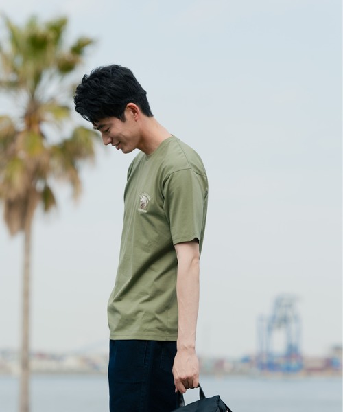 Blue Standard (ブルースタンダード)の「【BLUE STANDARD/ブルースタンダード】汗染みの目立ちにくいTシャツ ZEROSTAIN アニマルワンポイント刺繍Tシャツ(Tシャツ/カットソー・メンズ・チャコールグレー/ブルー/ホワイト/その他1/その他2/オリーブ/ピンク系その他/ホワイト系その他・X-LARGE/LARGE/SMALL/MEDIUM)」の17枚目の写真