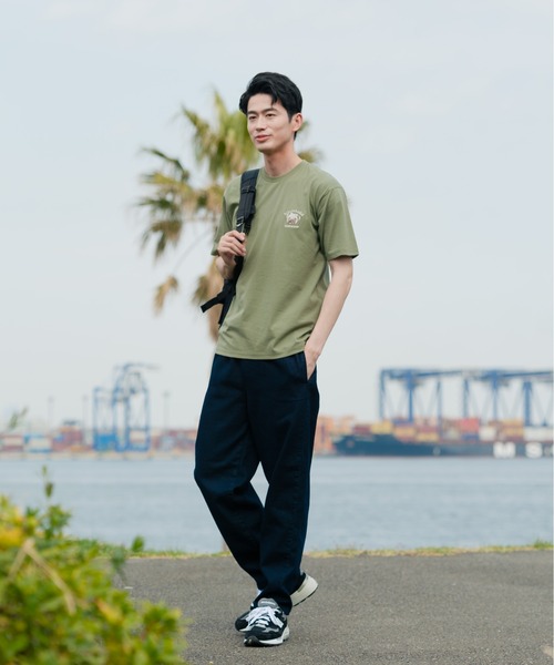 Blue Standard (ブルースタンダード)の「【BLUE STANDARD/ブルースタンダード】汗染みの目立ちにくいTシャツ ZEROSTAIN アニマルワンポイント刺繍Tシャツ(Tシャツ/カットソー・メンズ・チャコールグレー/ブルー/ホワイト/その他1/その他2/オリーブ/ピンク系その他/ホワイト系その他・X-LARGE/LARGE/SMALL/MEDIUM)」の12枚目の写真