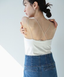 Ray BEAMS | Ray BEAMS / バック クロス カップ キャミソール(キャミソール)