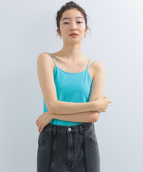 Ray BEAMS（レイビームス）の「バック クロス カップ キャミソール（キャミソール・レディース・ブルー系その他2/オレンジ/ホワイト/ブラック/ロイヤルブルー/イエロー/レッド/ラベンダー・ONE SIZE）」の3枚目の写真
