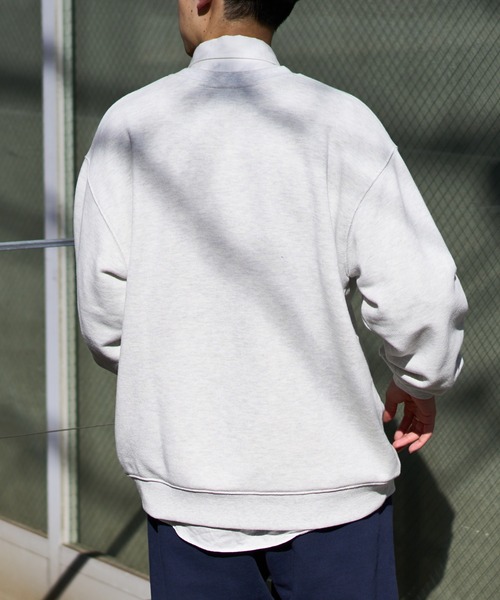 DISCOAT(ディスコート)の「ヘヴィウェイトナンバリングロゴビッグスウェット(スウェット・レディース・ネイビー/グリーン/オートミール・FREE)」の9枚目の写真