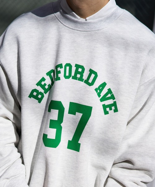 DISCOAT(ディスコート)の「ヘヴィウェイトナンバリングロゴビッグスウェット(スウェット・レディース・ネイビー/グリーン/オートミール・FREE)」の17枚目の写真