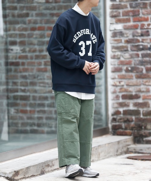 DISCOAT(ディスコート)の「ヘヴィウェイトナンバリングロゴビッグスウェット(スウェット・レディース・ネイビー/グリーン/オートミール・FREE)」の18枚目の写真