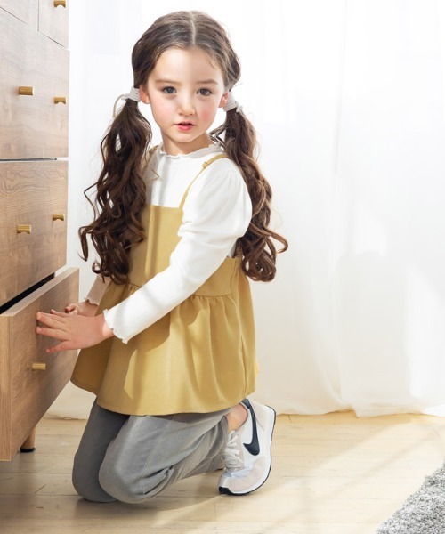 lulpini(ルルピー二)の「kids フレアキャミセットアップ(セットアップ・キッズ・アイボリー/パープル/イエロー・S/M/L)」の11枚目の写真
