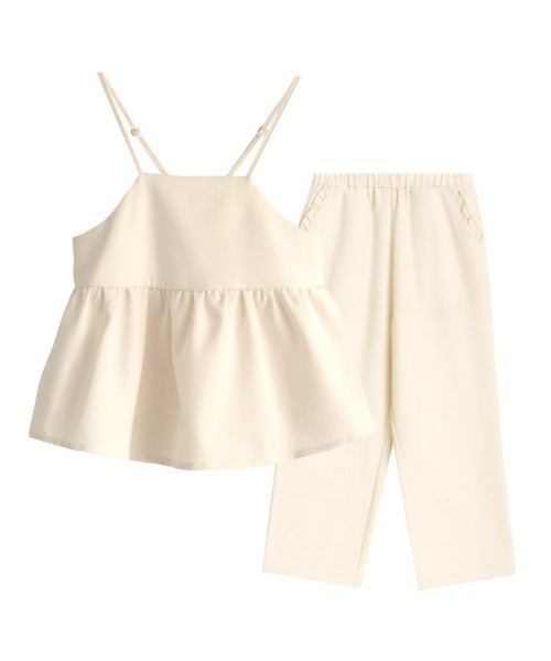 lulpini(ルルピー二)の「kids フレアキャミセットアップ(セットアップ・キッズ・アイボリー/パープル/イエロー・S/M/L)」の16枚目の写真