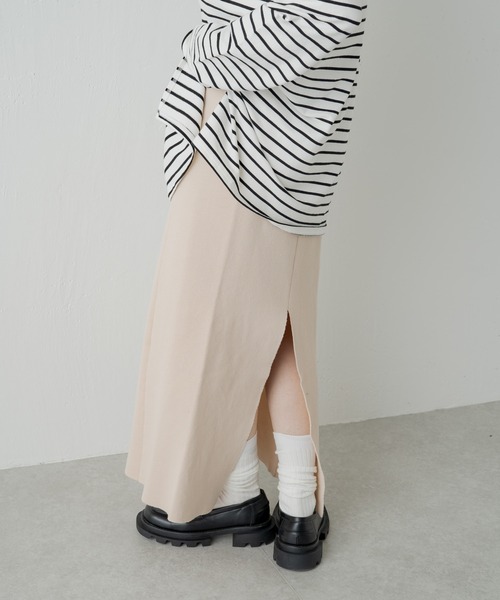 Kastane（カスタネ）の「ミラノリブIラインスカート（スカート・レディース・ブラック/アイボリー/オレンジ・FREE）」の20枚目の写真