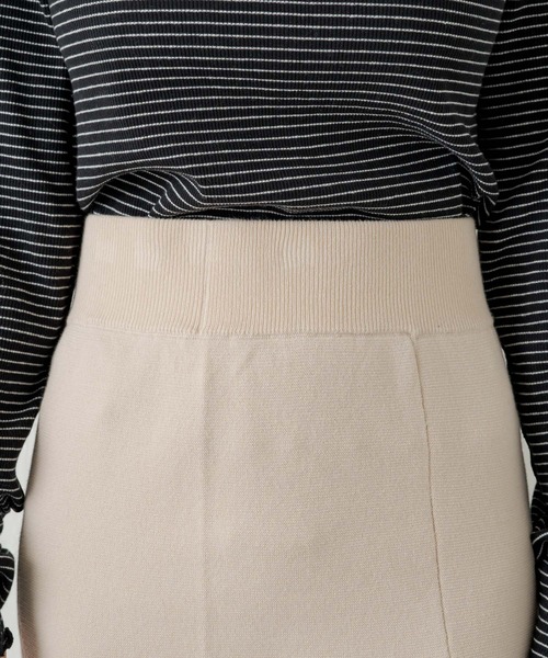 Kastane（カスタネ）の「ミラノリブIラインスカート（スカート・レディース・ブラック/アイボリー/オレンジ・FREE）」の18枚目の写真