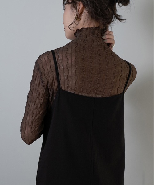 Amiur（エミレ）の「nuance sheer high neck（その他トップス・レディース・ブラック/ブラウン/アイボリー・FREE）」の10枚目の写真