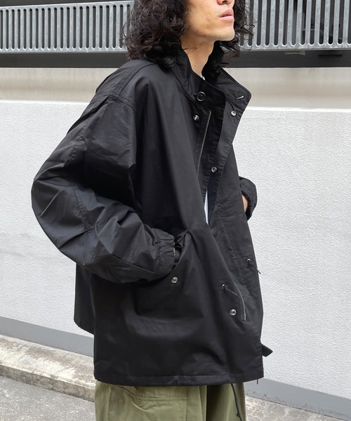 CPCM（シーピーシーエム）の「ポプリンショートモッズコート（モッズコート・メンズ・ブラック/カーキ/グレイッシュベージュ・MEDIUM/LARGE）」の15枚目の写真