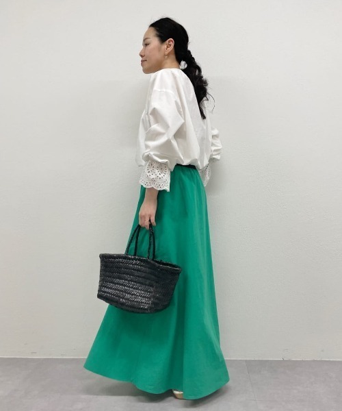 BEARDSLEY(ビアズリー)の「フレアースカート(スカート・レディース・グリーン/ネイビー・1/0)」の13枚目の写真