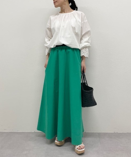 BEARDSLEY(ビアズリー)の「フレアースカート(スカート・レディース・グリーン/ネイビー・1/0)」の12枚目の写真