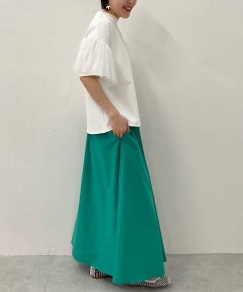 BEARDSLEY(ビアズリー)の「フレアースカート(スカート・レディース・グリーン/ネイビー・1/0)」の10枚目の写真