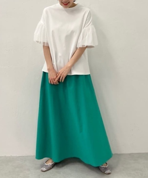 BEARDSLEY(ビアズリー)の「フレアースカート(スカート・レディース・グリーン/ネイビー・1/0)」の9枚目の写真