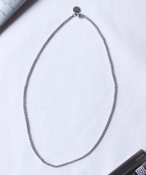 yield（イールド）の「【yield select】Stainless Chain Necklace ショートタイプ チェーンネックレス 長さ45cm PSCN-01-45,PSCN-02-45,PSCN-03-45,PSCN-04-45（ネックレス・レディース・シルバー系1/シルバー系2/シルバー系3/シルバー系4・FREE）」の7枚目の写真