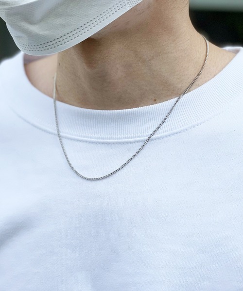 yield（イールド）の「【yield select】Stainless Chain Necklace ショートタイプ チェーンネックレス 長さ45cm PSCN-01-45,PSCN-02-45,PSCN-03-45,PSCN-04-45（ネックレス・レディース・シルバー系1/シルバー系2/シルバー系3/シルバー系4・FREE）」の9枚目の写真