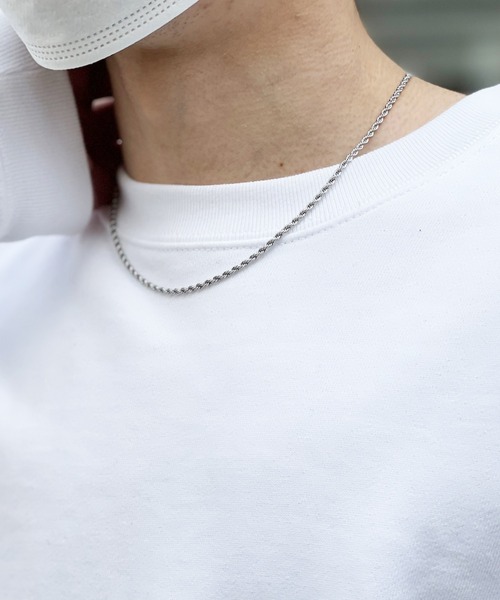 yield（イールド）の「【yield select】Stainless Chain Necklace ショートタイプ チェーンネックレス 長さ45cm PSCN-01-45,PSCN-02-45,PSCN-03-45,PSCN-04-45（ネックレス・レディース・シルバー系1/シルバー系2/シルバー系3/シルバー系4・FREE）」の11枚目の写真