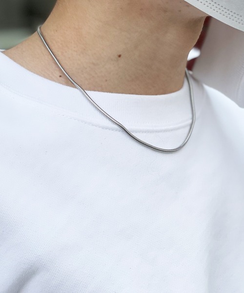 yield（イールド）の「【yield select】Stainless Chain Necklace ショートタイプ チェーンネックレス 長さ45cm PSCN-01-45,PSCN-02-45,PSCN-03-45,PSCN-04-45（ネックレス・レディース・シルバー系1/シルバー系2/シルバー系3/シルバー系4・FREE）」の17枚目の写真