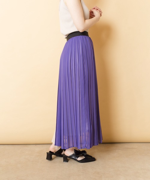 OSMOSIS（オズモーシス）の「バイカラープリーツスカート（スカート