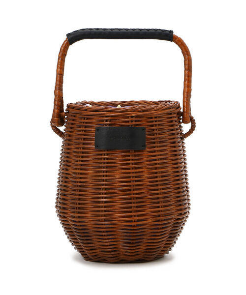 POMTATA（ポンタタ）の「POMTATA/ポンタタ/MAA/TOTE（かごバッグ・レディース・ダークブラウン/ベージュ/オレンジ/パープル・FREE）」の2枚目の写真