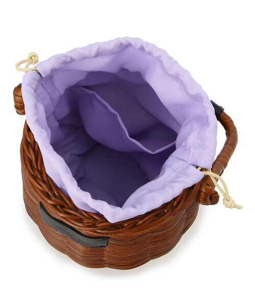 POMTATA（ポンタタ）の「POMTATA/ポンタタ/MAA/TOTE（かごバッグ・レディース・ダークブラウン/ベージュ/オレンジ/パープル・FREE）」の9枚目の写真