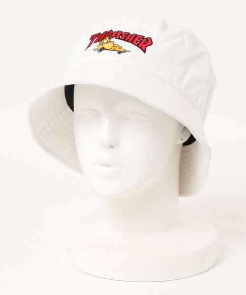 THRASHER（スラッシャー）の「【THRASHER×Garfield 】コラボ 刺繍 バケットハット（ハット・メンズ・ブラック系その他/ベージュ系その他/ブラック/ホワイト/ベージュ/ホワイト系その他・FREE）」の9枚目の写真