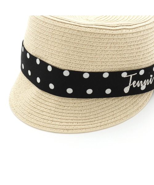 JENNI love（ジェニィラブ）の「ドットリボンサマーキャスケット（キャスケット・キッズ・ブラック/ベージュ・54cm/56cm）」の11枚目の写真