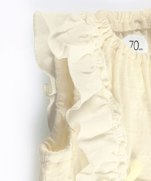 BRANSHES（ブランシェス）の「タック天竺ノースリーブカバーオール（ロンパース・キッズ・ブラウン/クリーム・80/70）」の13枚目の写真