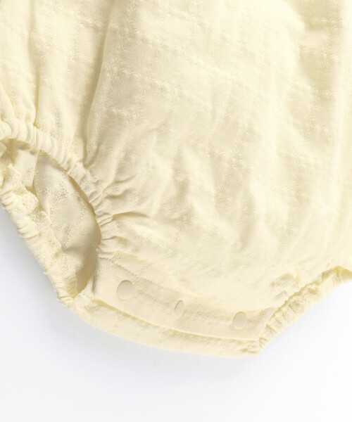 BRANSHES（ブランシェス）の「タック天竺ノースリーブカバーオール（ロンパース・キッズ・ブラウン/クリーム・80/70）」の15枚目の写真