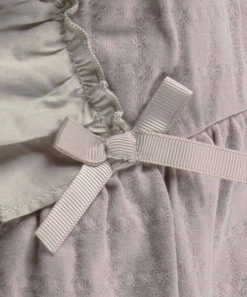 BRANSHES（ブランシェス）の「タック天竺ノースリーブカバーオール（ロンパース・キッズ・ブラウン/クリーム・80/70）」の16枚目の写真