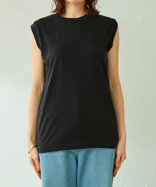 HANES（ヘインズ）の「Hanes/2枚組ノースリカットソー（Tシャツ/カットソー・レディース・ブラック/グレー・MEDIUM）」の16枚目の写真