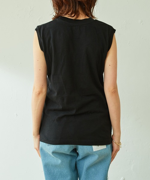 HANES（ヘインズ）の「Hanes/2枚組ノースリカットソー（Tシャツ/カットソー・レディース・ブラック/グレー・MEDIUM）」の18枚目の写真