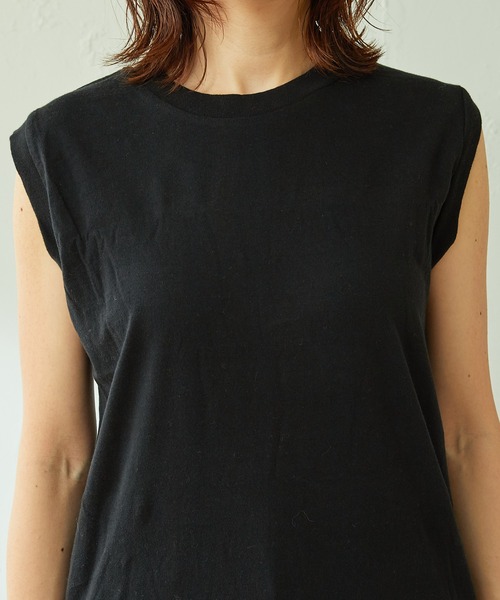 HANES（ヘインズ）の「Hanes/2枚組ノースリカットソー（Tシャツ/カットソー・レディース・ブラック/グレー・MEDIUM）」の20枚目の写真