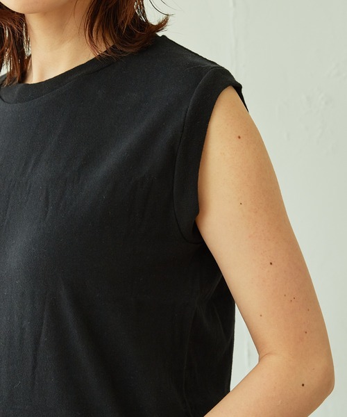 HANES（ヘインズ）の「Hanes/2枚組ノースリカットソー（Tシャツ/カットソー・レディース・ブラック/グレー・MEDIUM）」の21枚目の写真