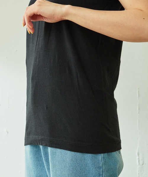 HANES（ヘインズ）の「Hanes/2枚組ノースリカットソー（Tシャツ/カットソー・レディース・ブラック/グレー・MEDIUM）」の22枚目の写真