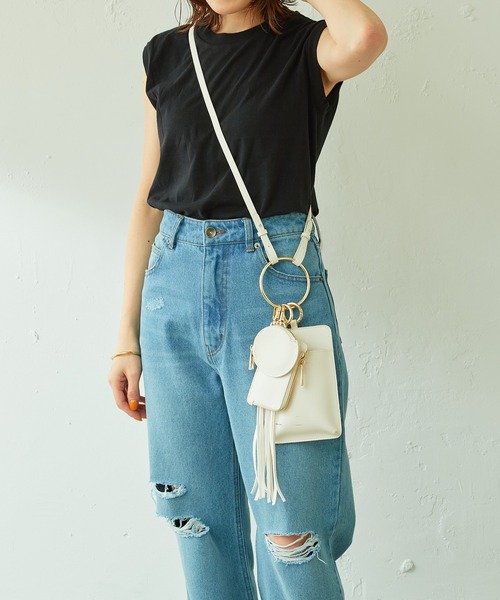 HANES（ヘインズ）の「Hanes/2枚組ノースリカットソー（Tシャツ/カットソー・レディース・ブラック/グレー・MEDIUM）」の5枚目の写真