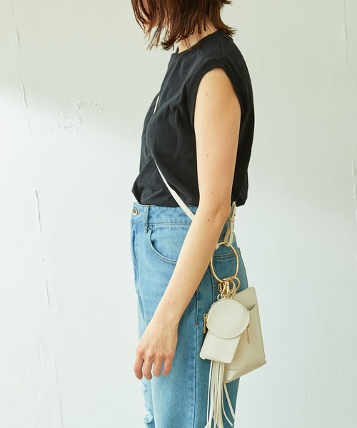 HANES（ヘインズ）の「Hanes/2枚組ノースリカットソー（Tシャツ/カットソー・レディース・ブラック/グレー・MEDIUM）」の9枚目の写真