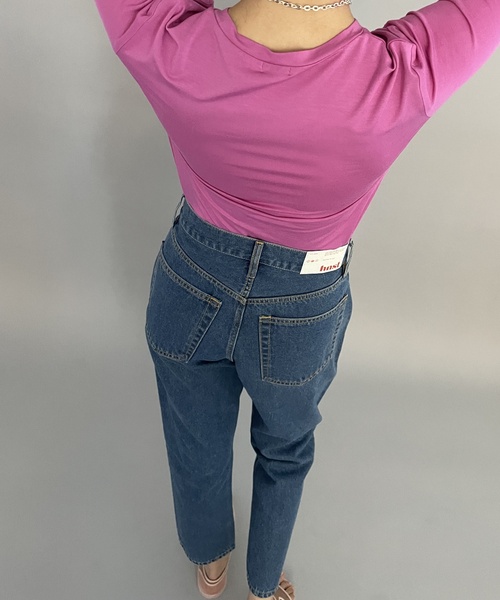 EDIT. FOR LULU（エディットフォールル）の「【HNST/ホネスト】ストレートデニム（デニムパンツ・レディース・サックスブルー/ブルー系その他・25/26/27）」の3枚目の写真