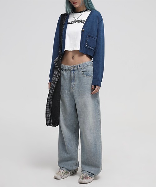 MASONPRINCE（メイソンプリンス）の「ショート丈 リンガーTシャツ TX21201【DO NOT TAG】（Tシャツ/カットソー・レディース・ホワイト/ブラック/グレー・L/S/M）」の17枚目の写真